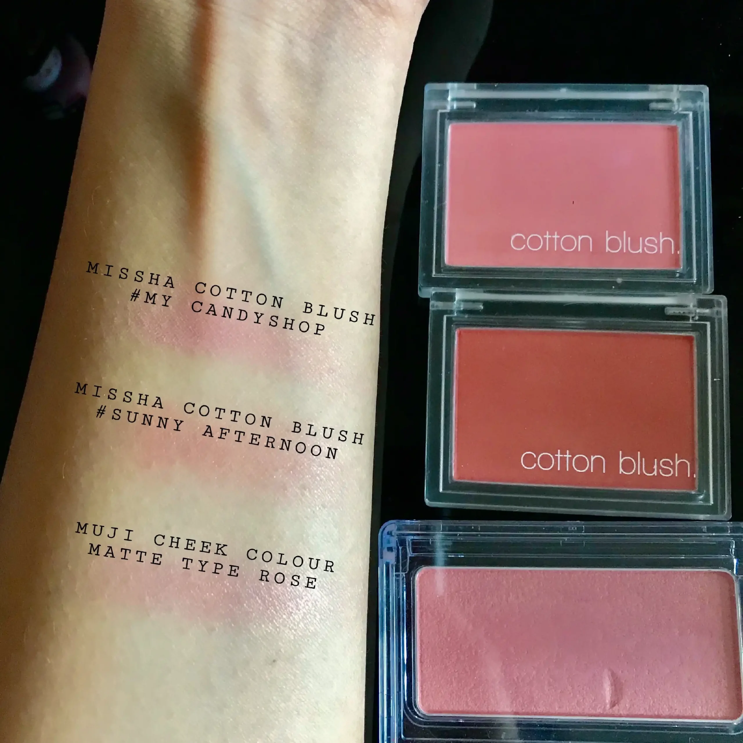[SWATCH] Powder blushes