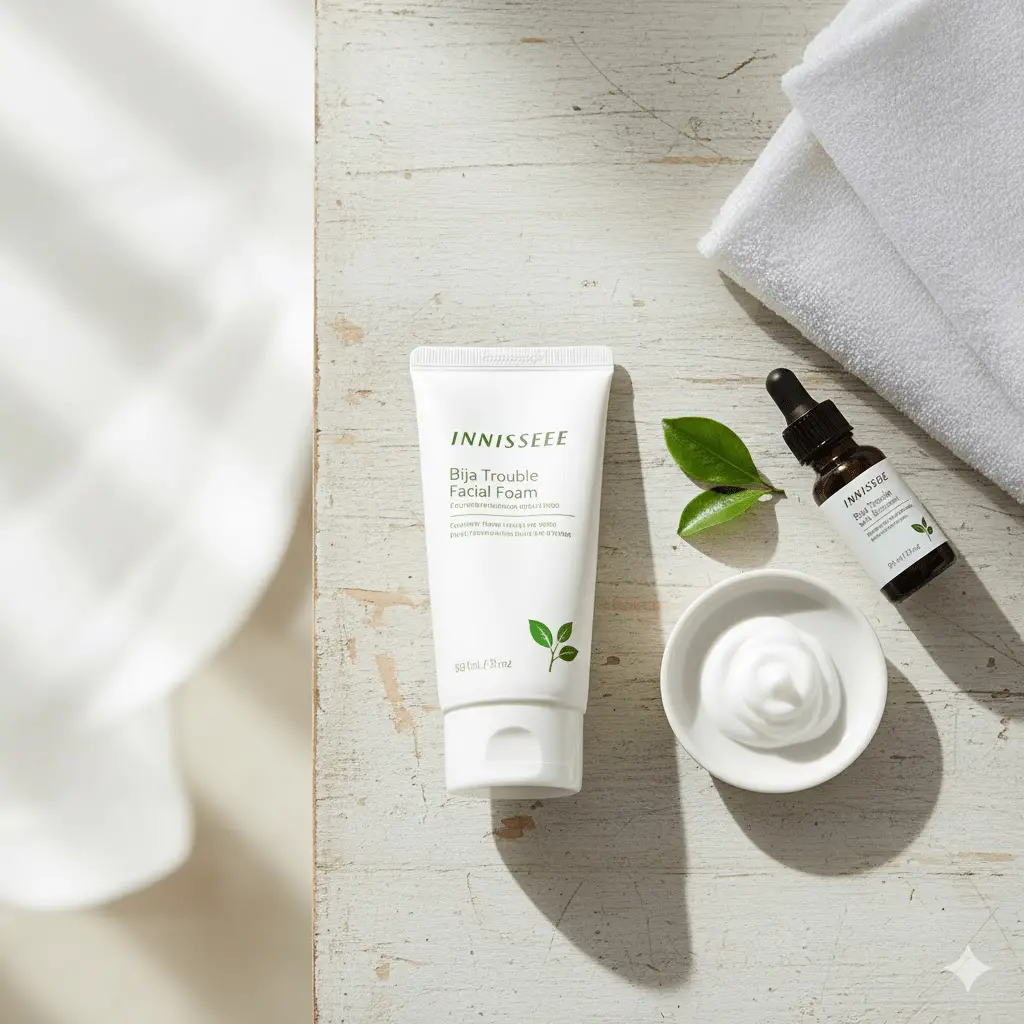 Innisfree bija trouble facial foam

