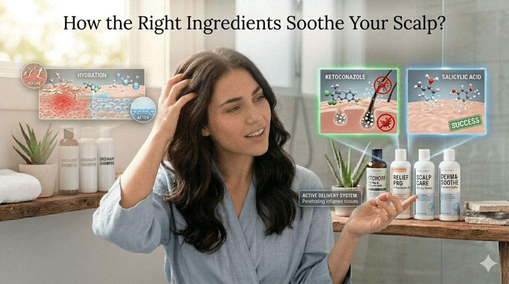 Right Ingredients Soothe Your Scalp