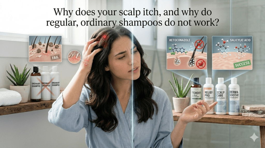 Why scalp itch, and why shampoos do not work